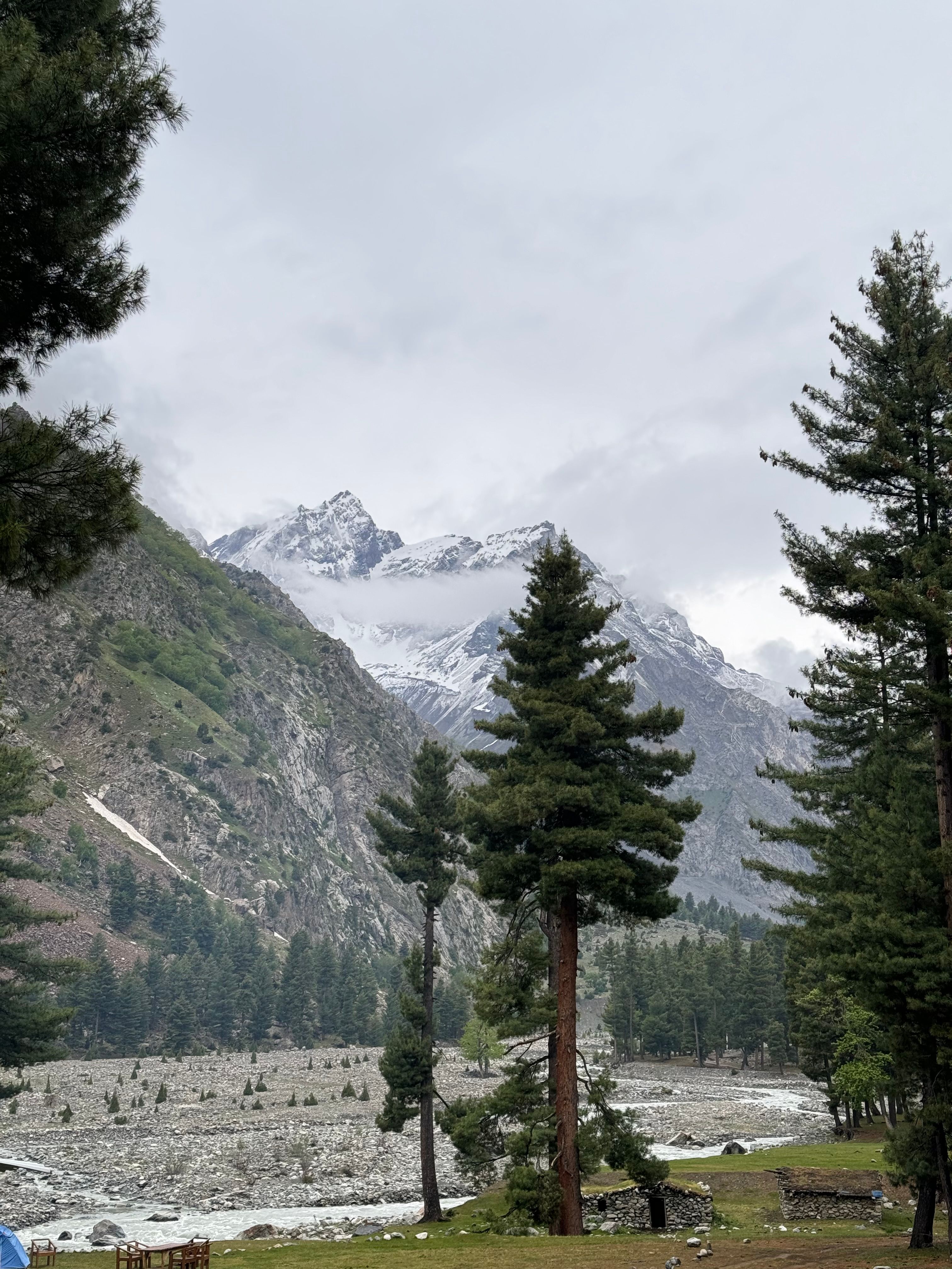 Naltar Valley Lake and Mountains